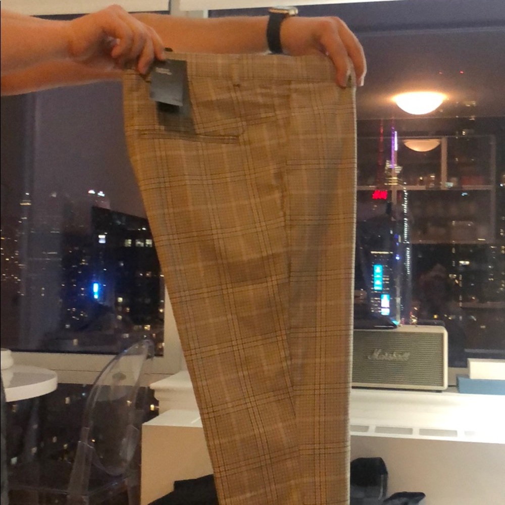 Plaid dress pants